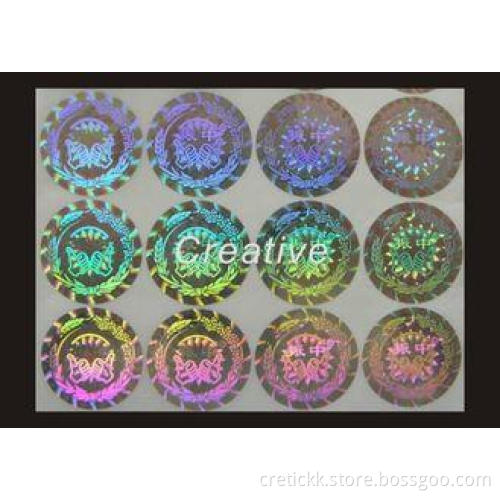 Anti - Fake Laser Self Adhesive 3D Hologram Sticker For Pas
